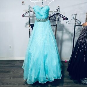Size 8 Teal Pageant/Prom dress